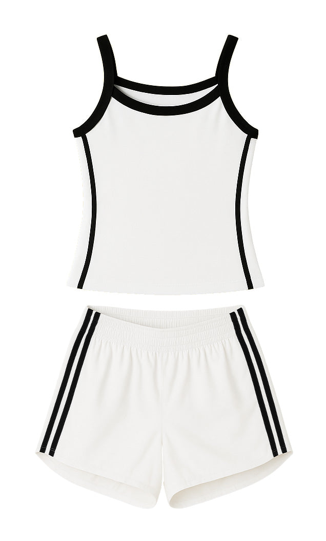 Striped Tank and Shorts Set – Merch Pier