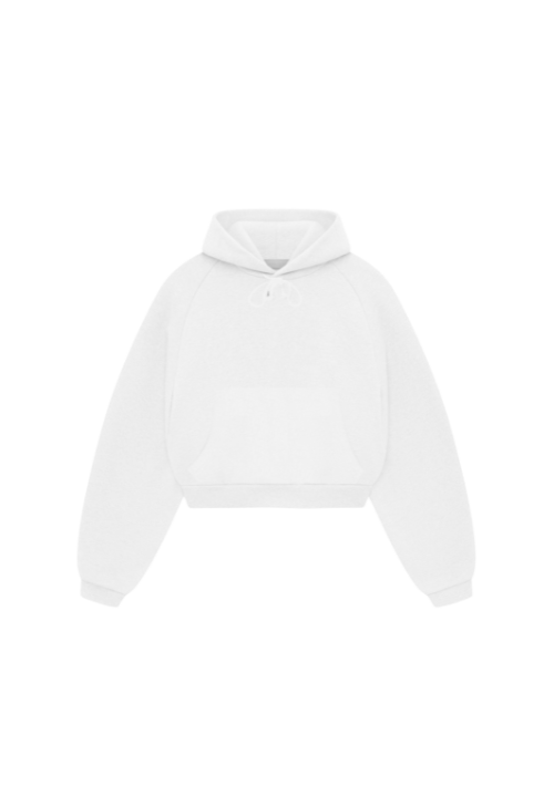plain white cropped hoodie