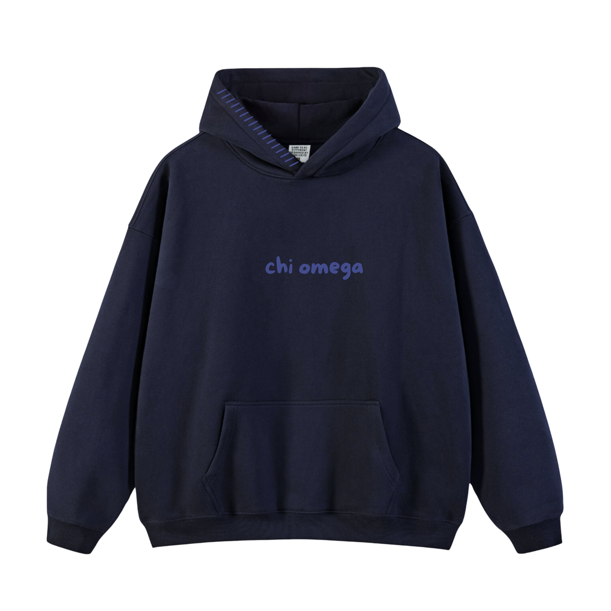 DePaul University Chi Omega Navy Hoodie