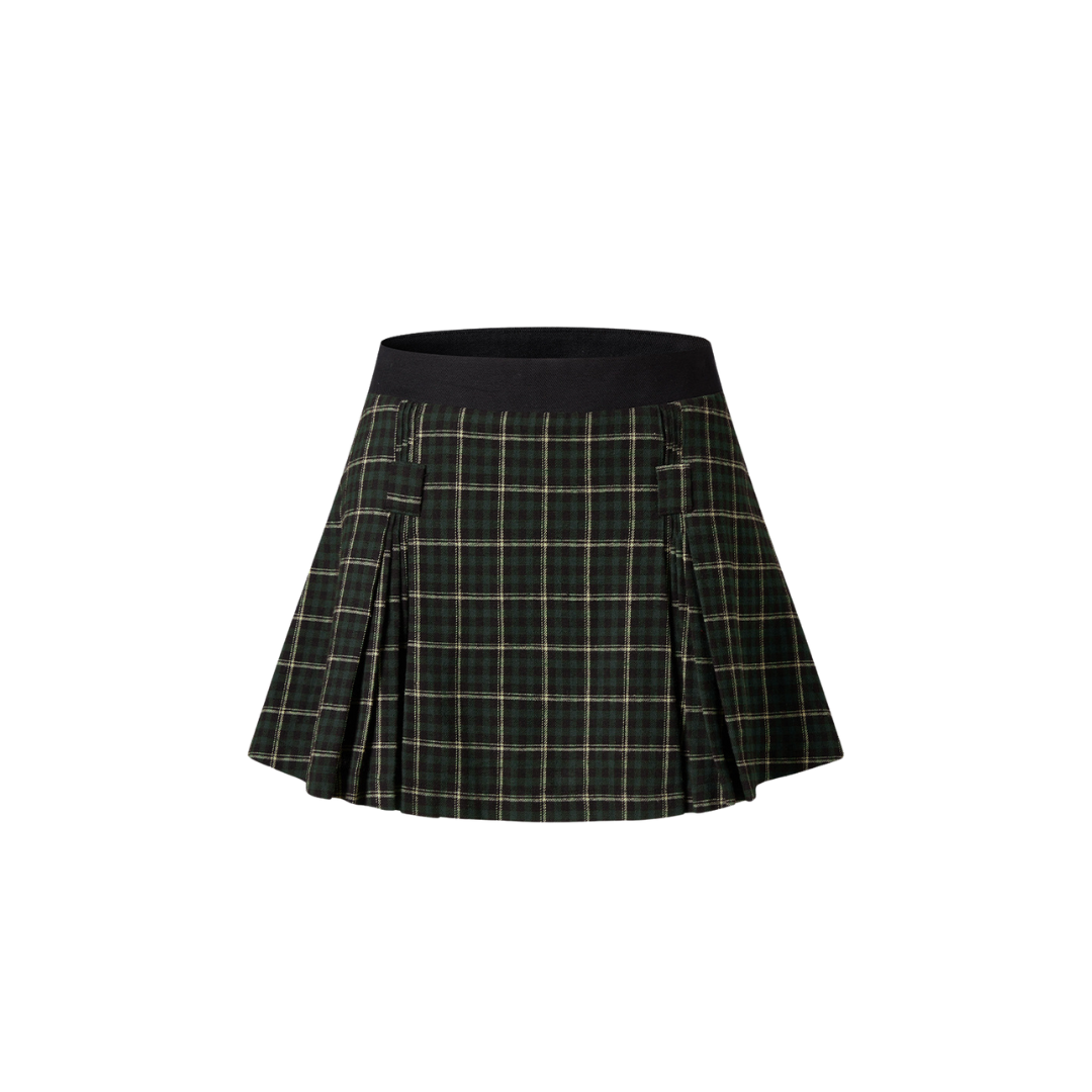 Custom Flannel Pleated Skirt