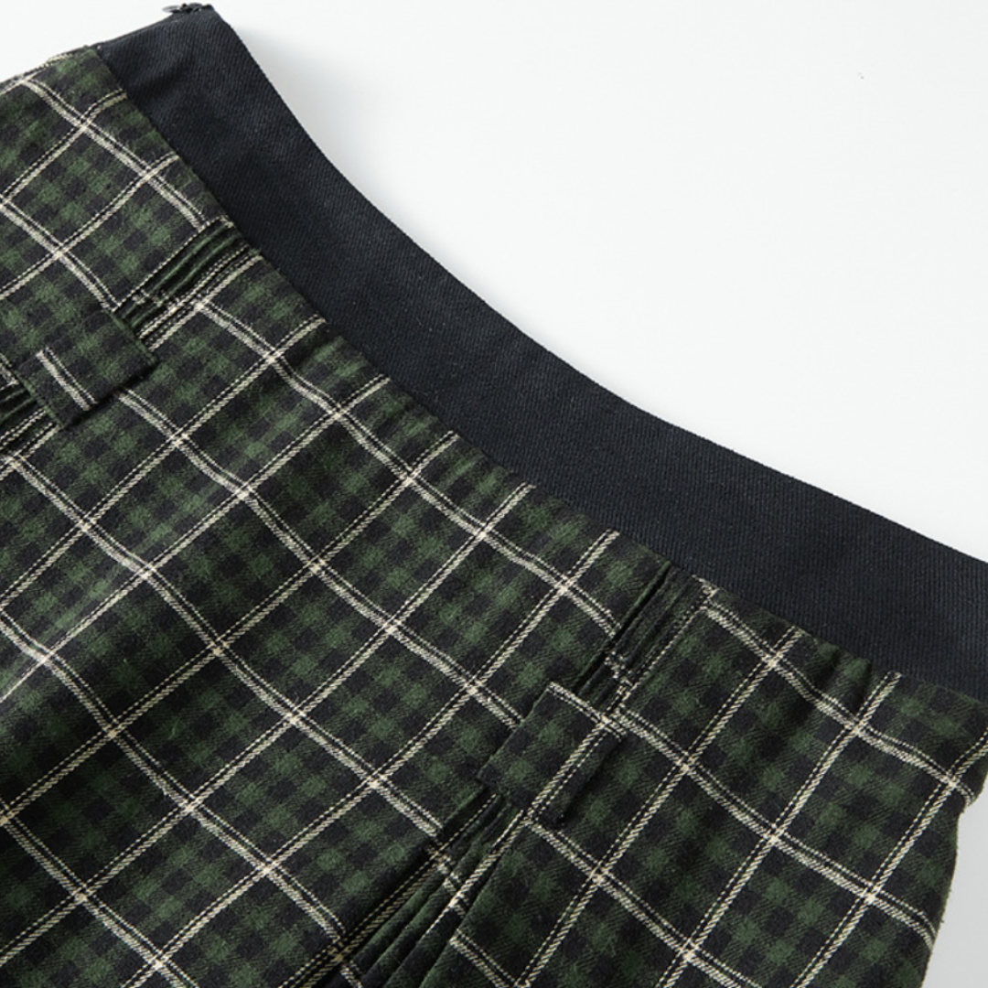 Custom Flannel Pleated Skirt