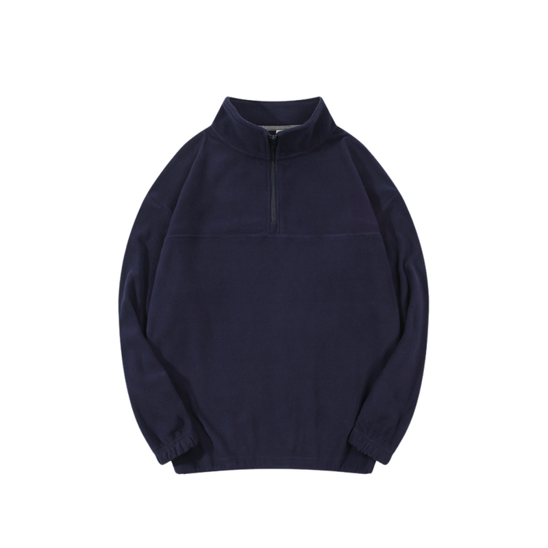 Fleece Quarter Zip Sweatshirt - Navy