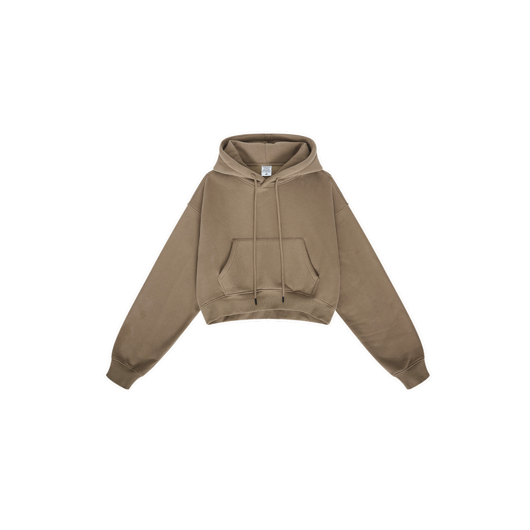 Brown shop crop hoodie