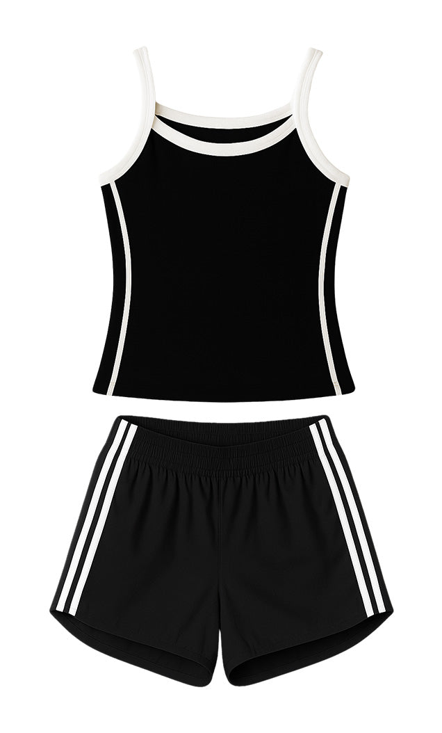 Striped Tank and Shorts Set – Merch Pier