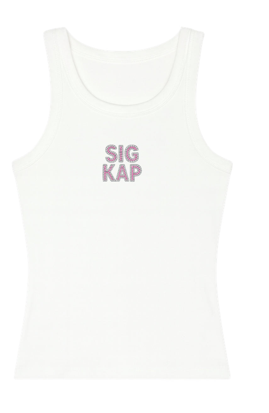 SIGMA KAPPA beaded tank (influencer + giveaway only)