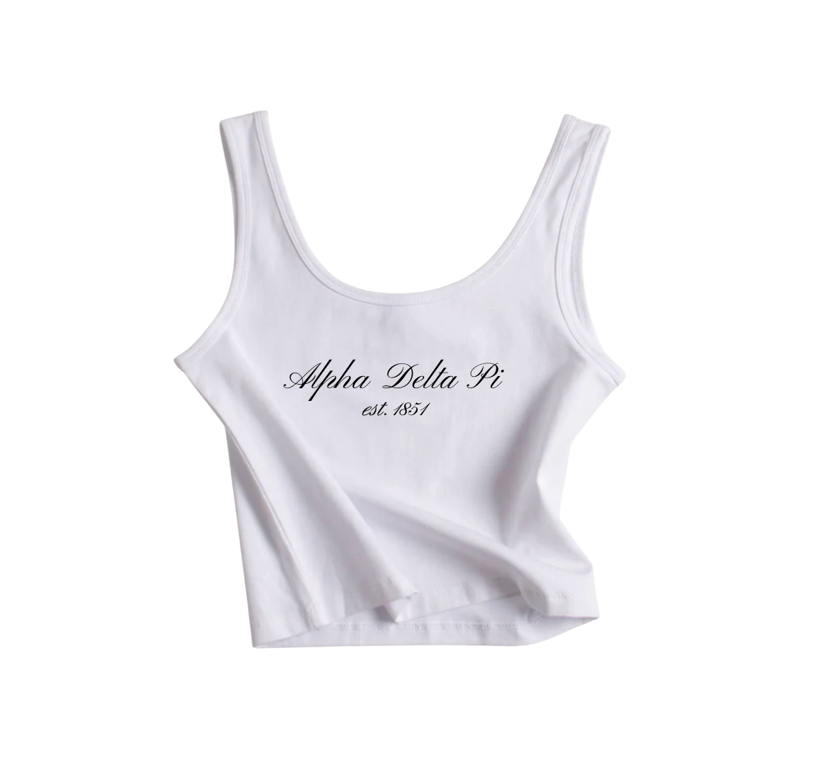 UNCC ADPi Cropped Tank
