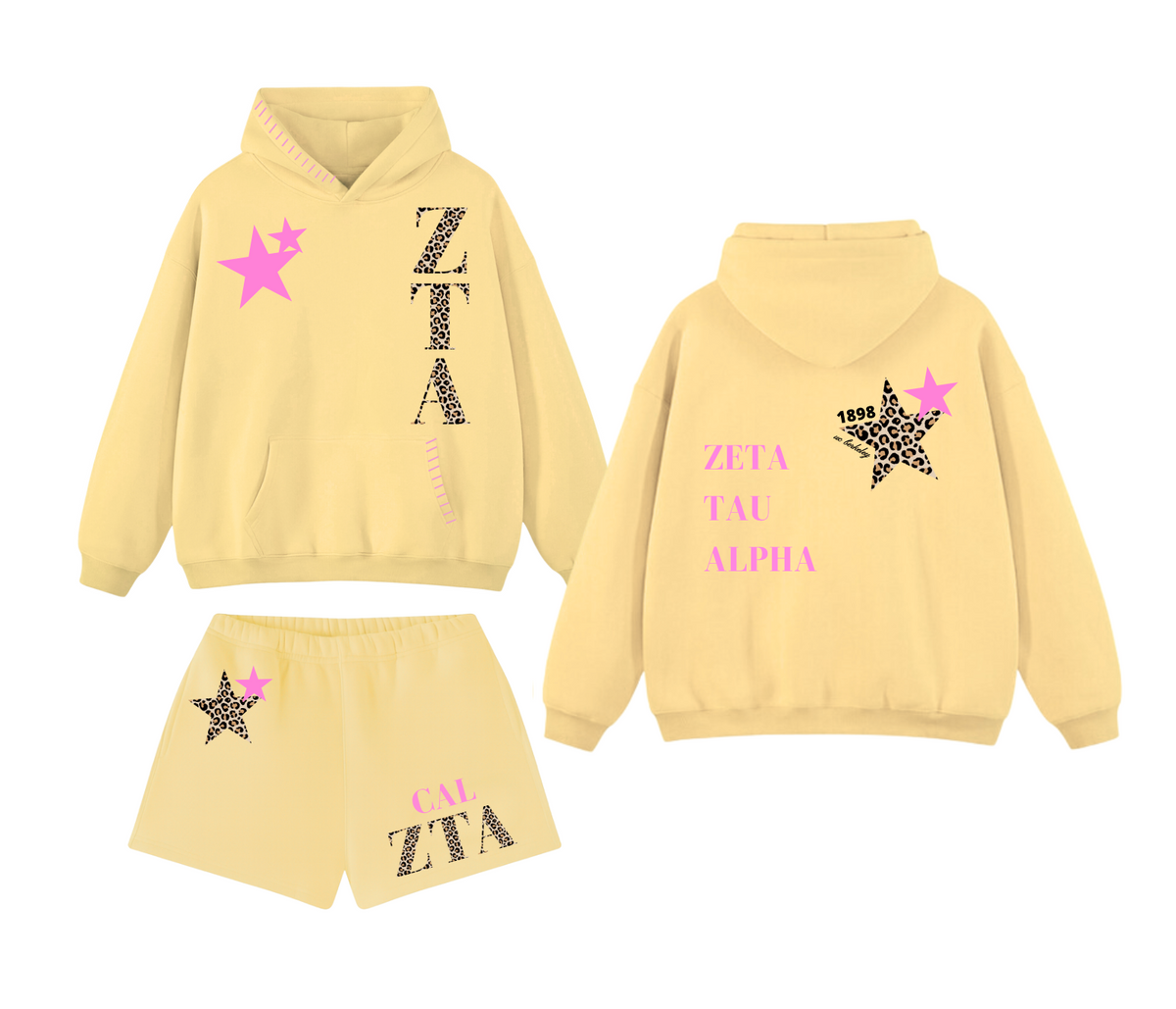 Berkeley ZTA Mid Blend Fleece Hoodie and Shorts