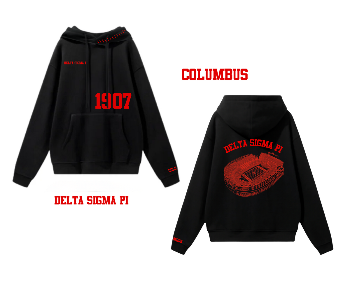 Ohio State Delta Sigma Pi Fleece Hoodie