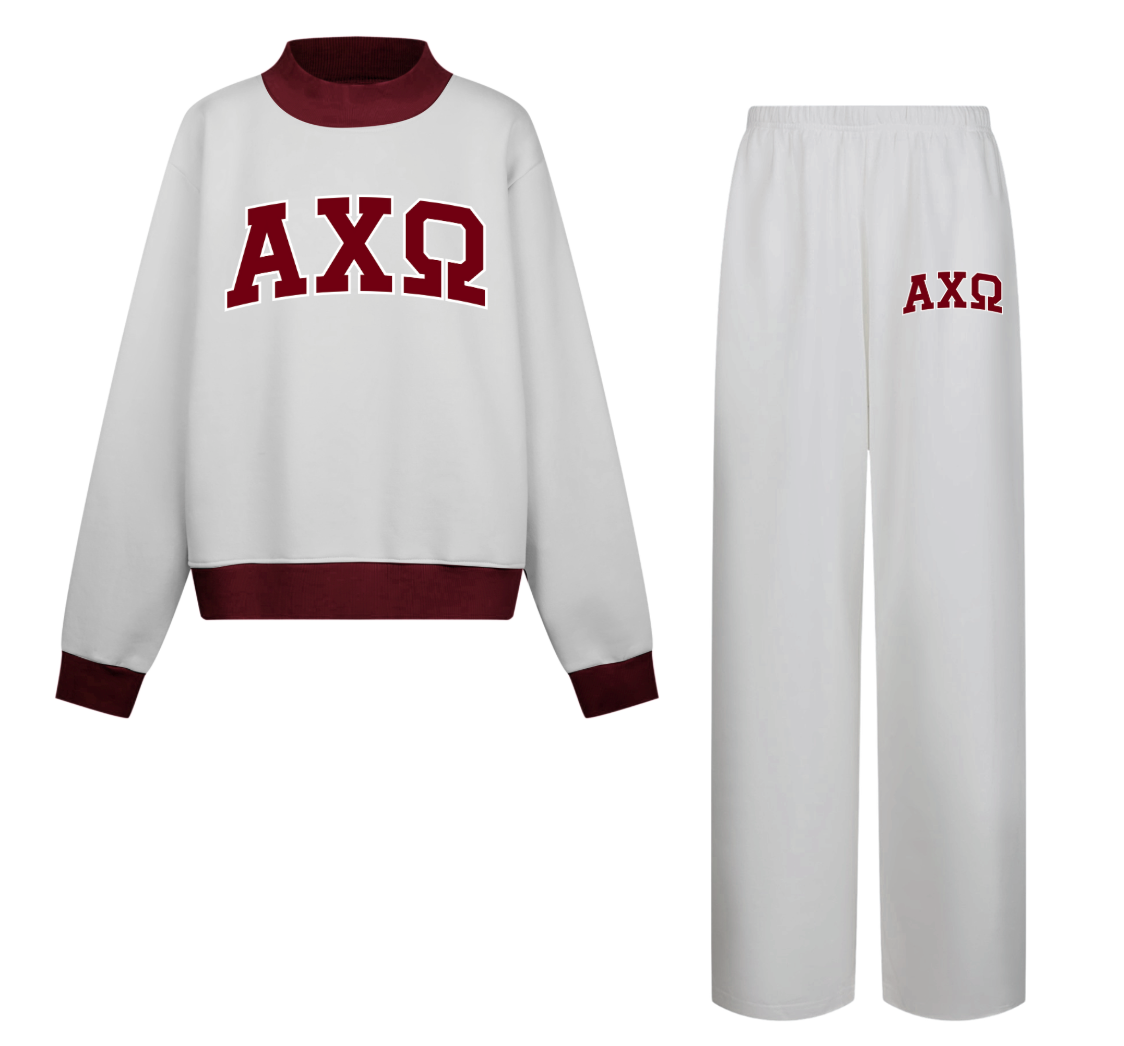 USC Alpha Chi Omega Mock Neck & Sweatpants