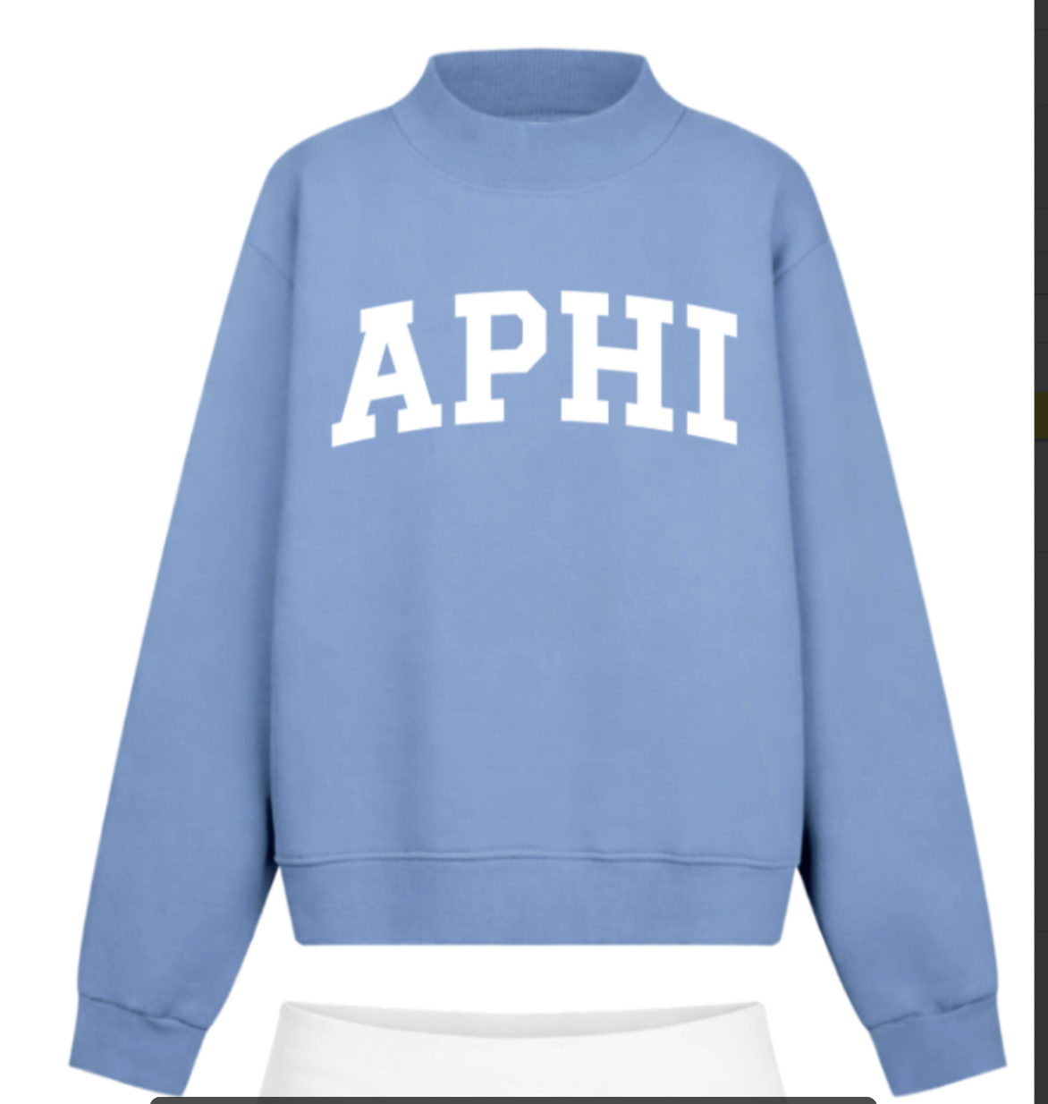 Convention blue mockneck