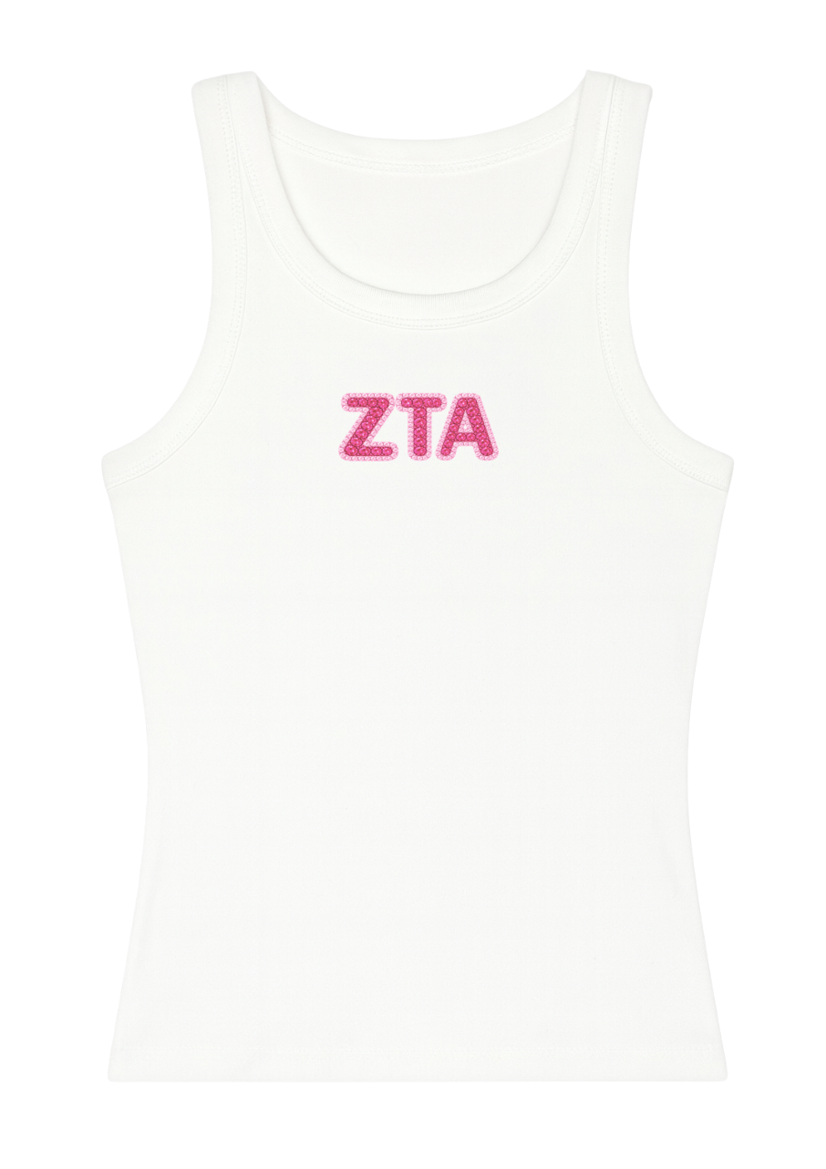UNCC Zeta Tau Alpha Beaded Tank