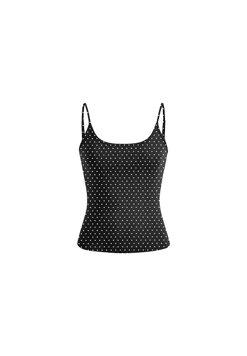 Polka Dot Thin Strap Tank