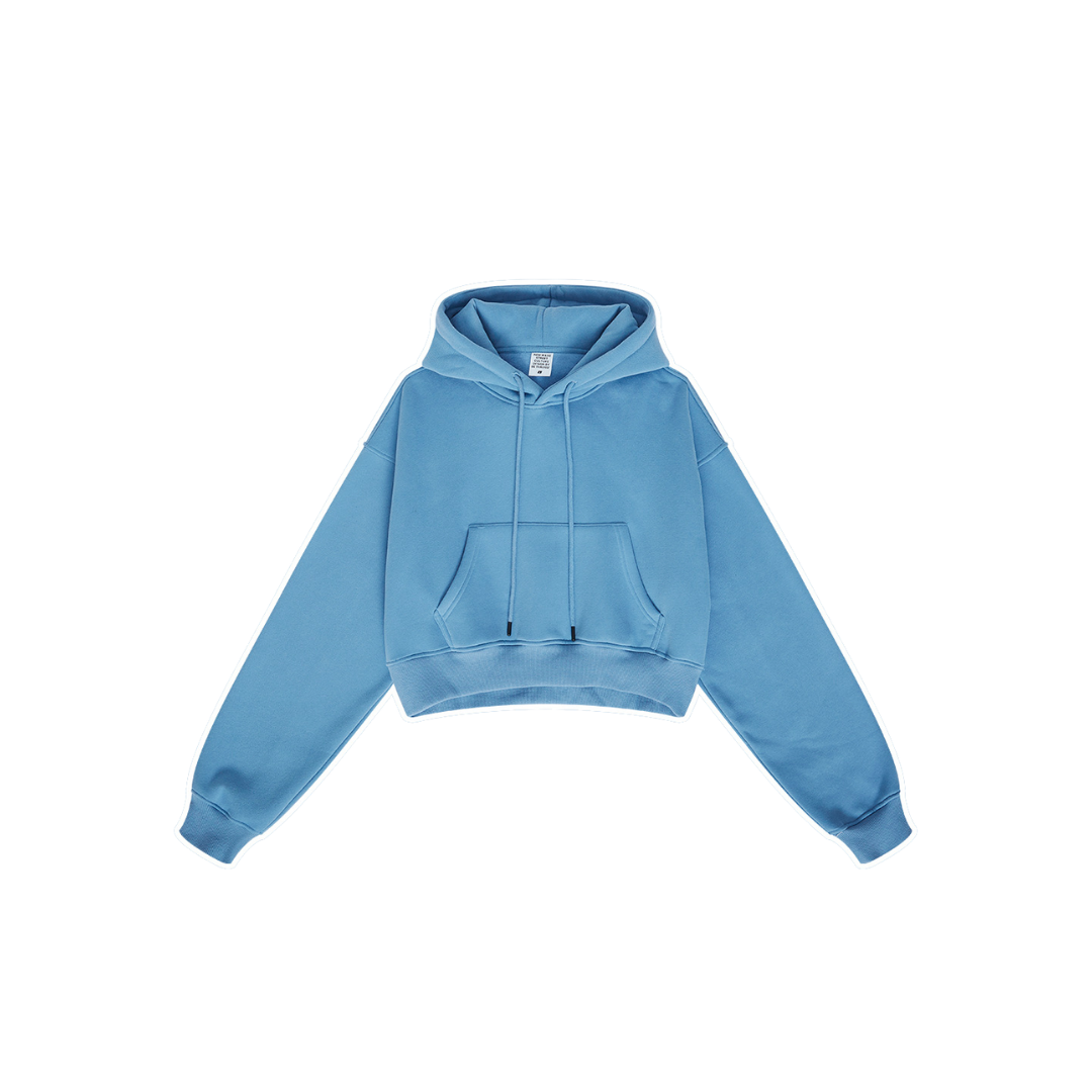Customized top crop hoodie